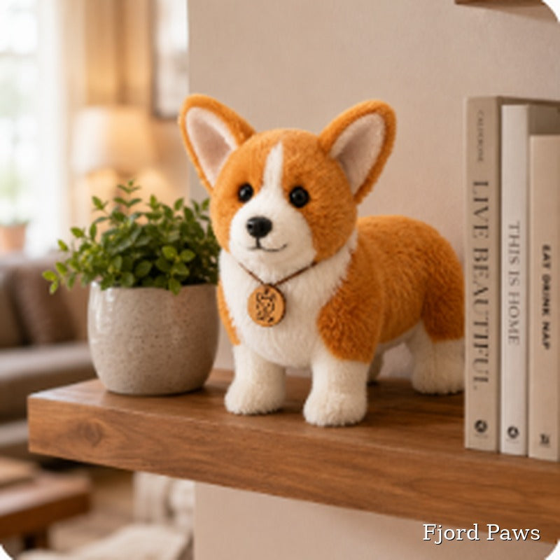 Standing Corgi Plush Toy