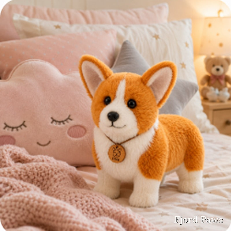 Standing Corgi Plush Toy