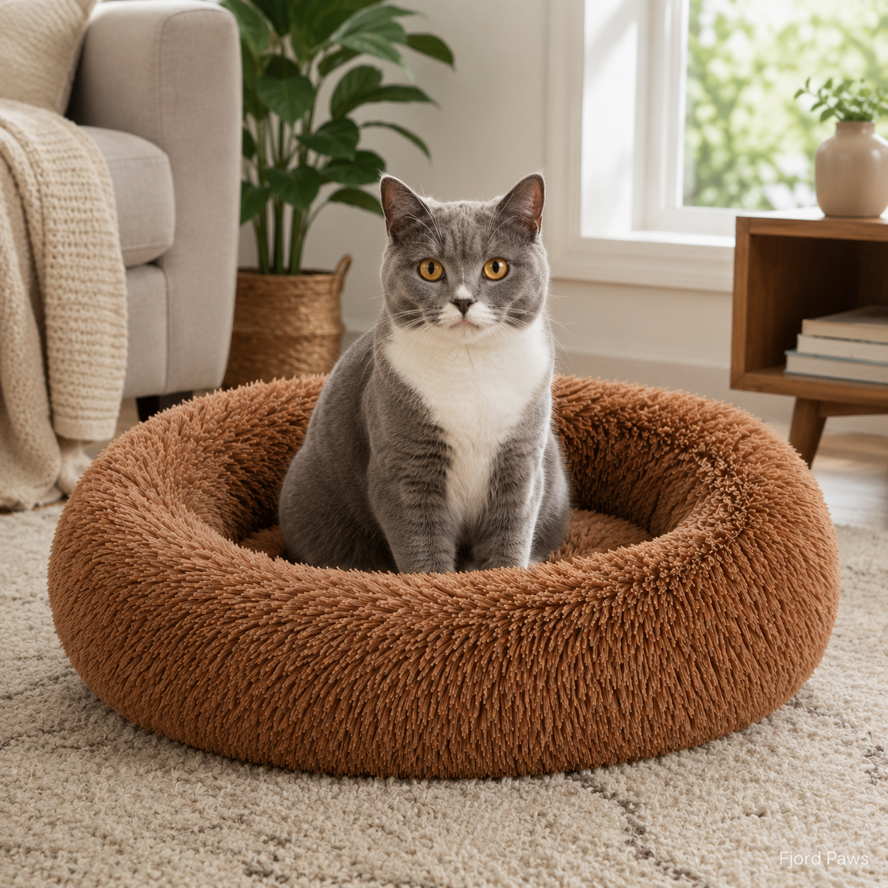 Round Long Hair Cushion