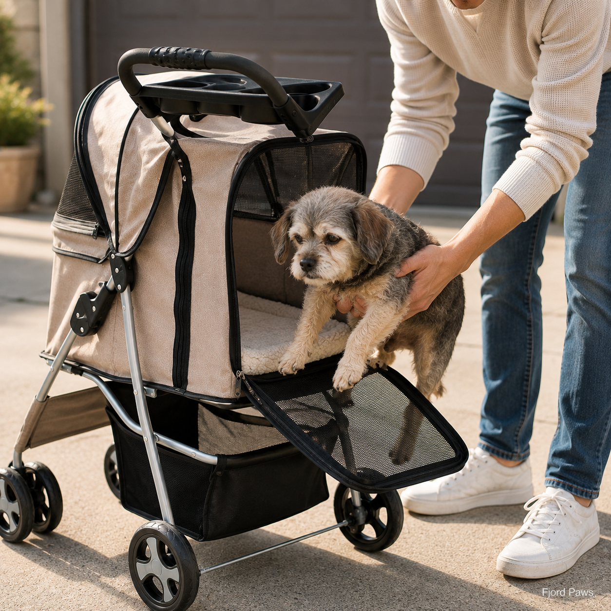Trixie Dog Stroller Maximum 15 Kg Taupe