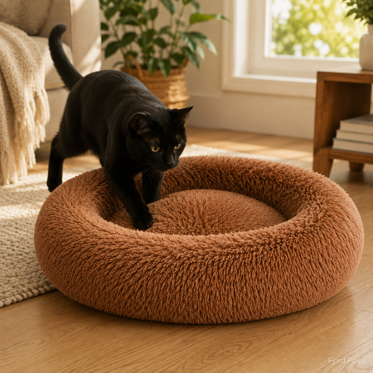 Round Long Hair Cushion