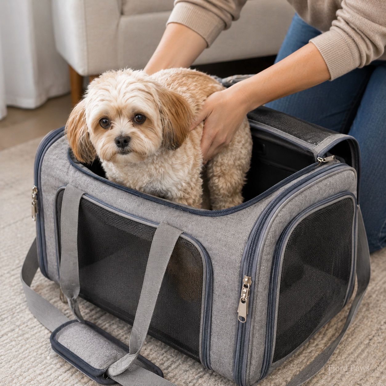 Large-Capacity Crossbody Pet Carrier