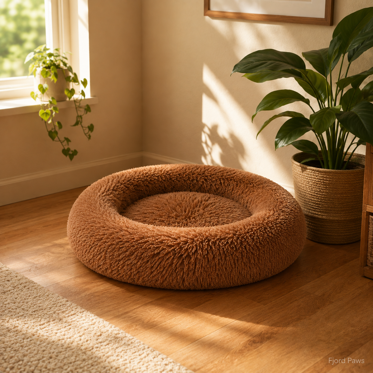Round Long Hair Cushion