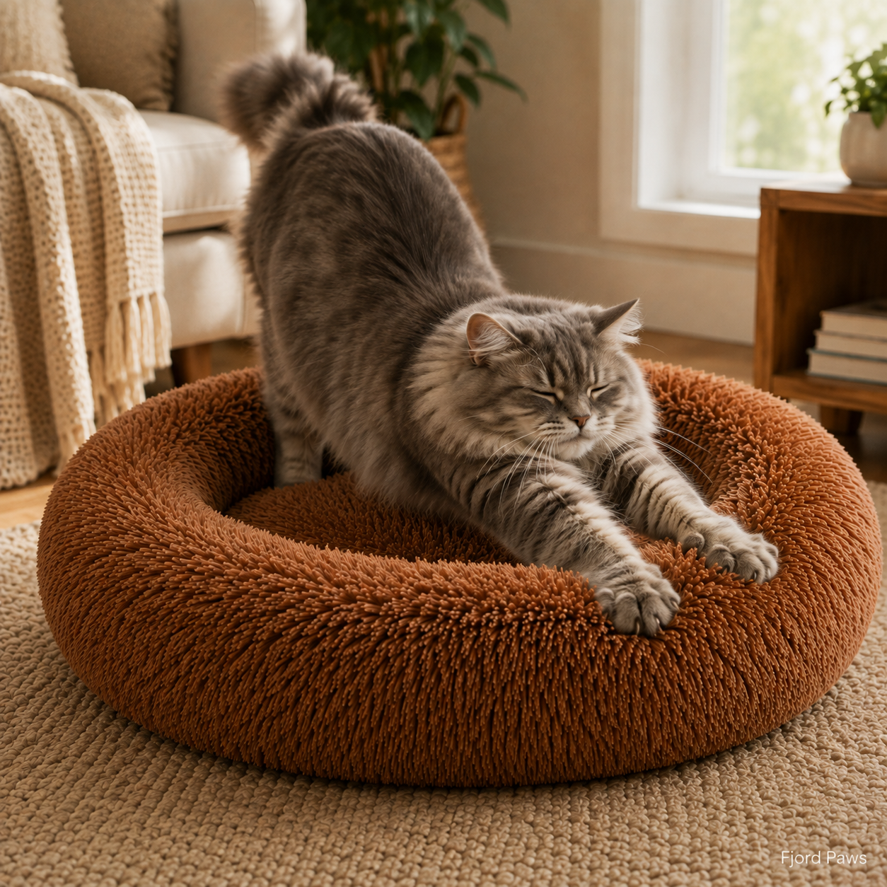 Round Long Hair Cushion