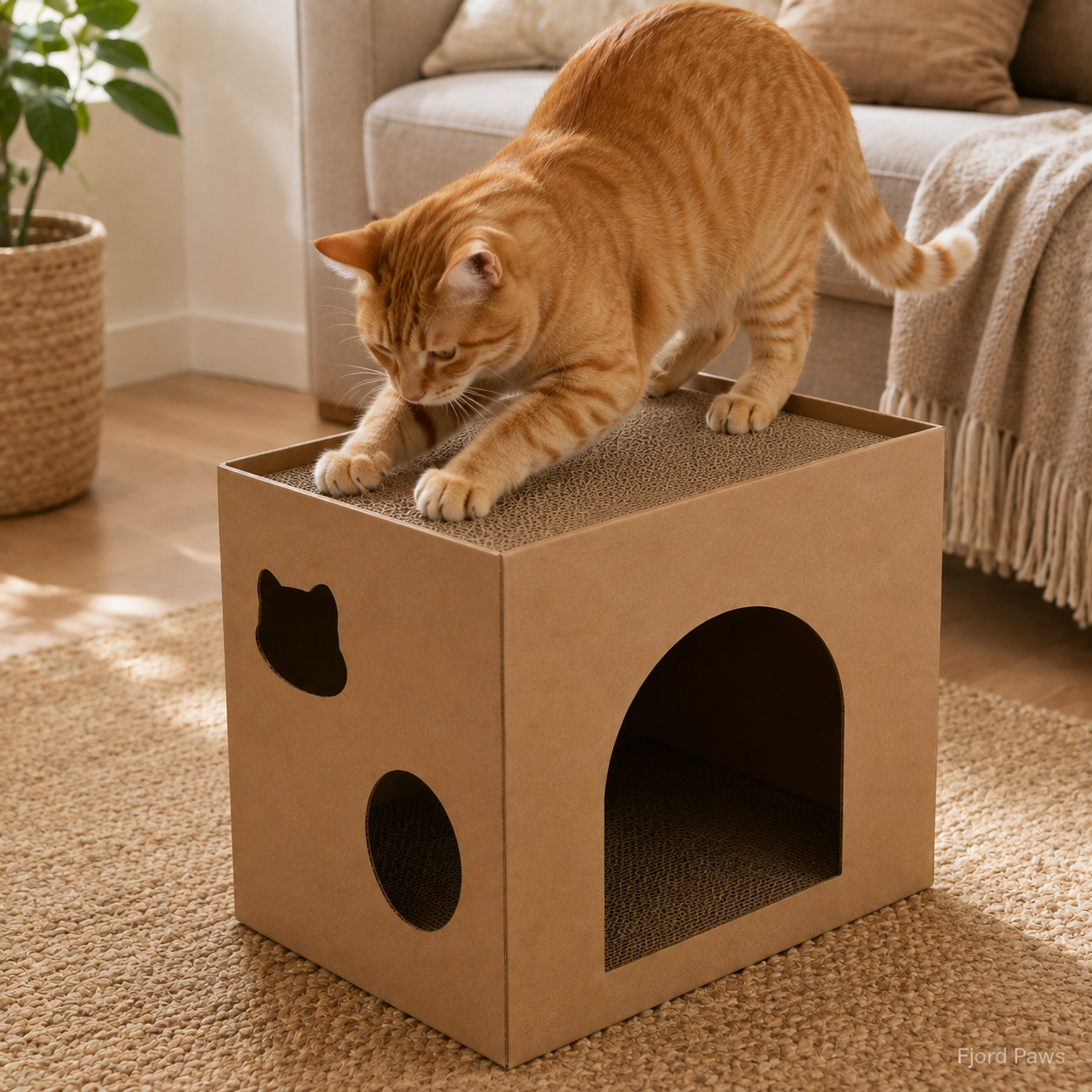 Cat Nest Cat Scratch Board