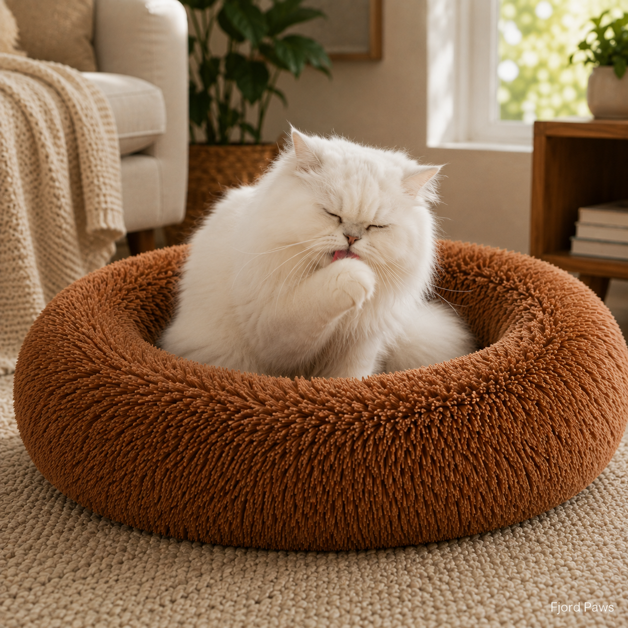 Round Long Hair Cushion