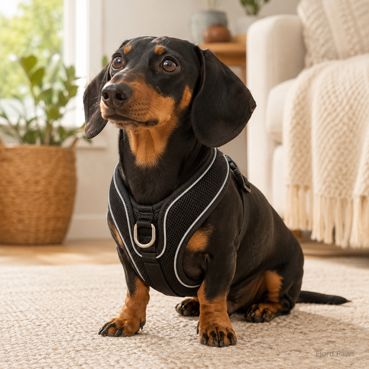 Trixie Dog Harness Urbanvest Mesh Black