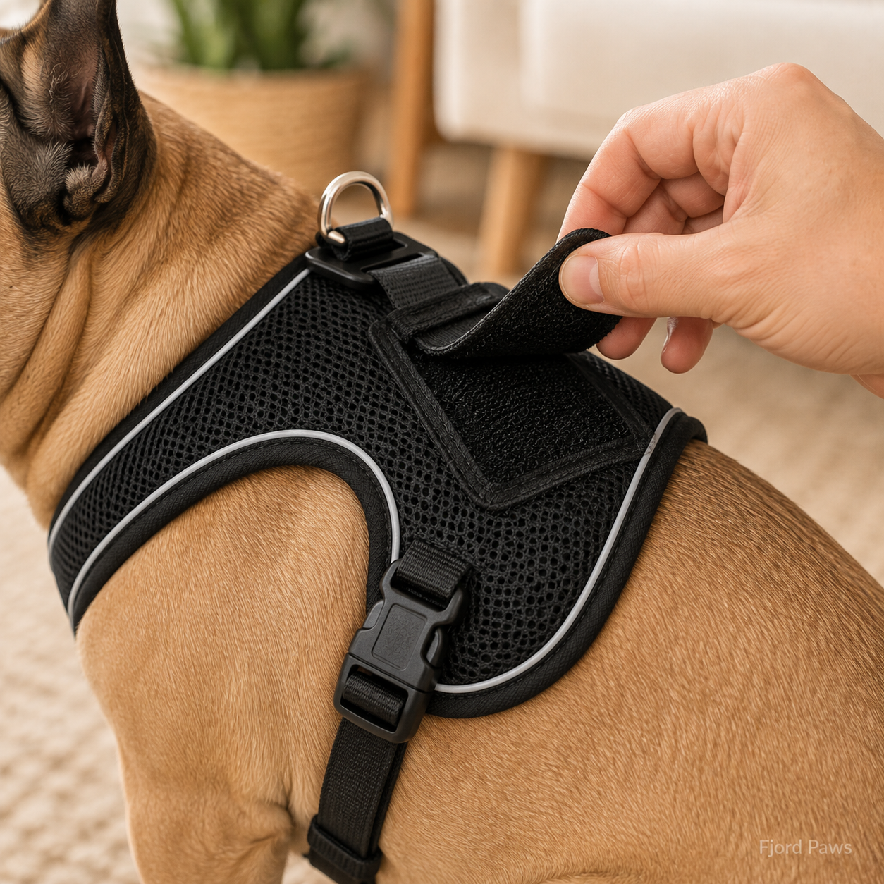Trixie Dog Harness Urbanvest Mesh Black