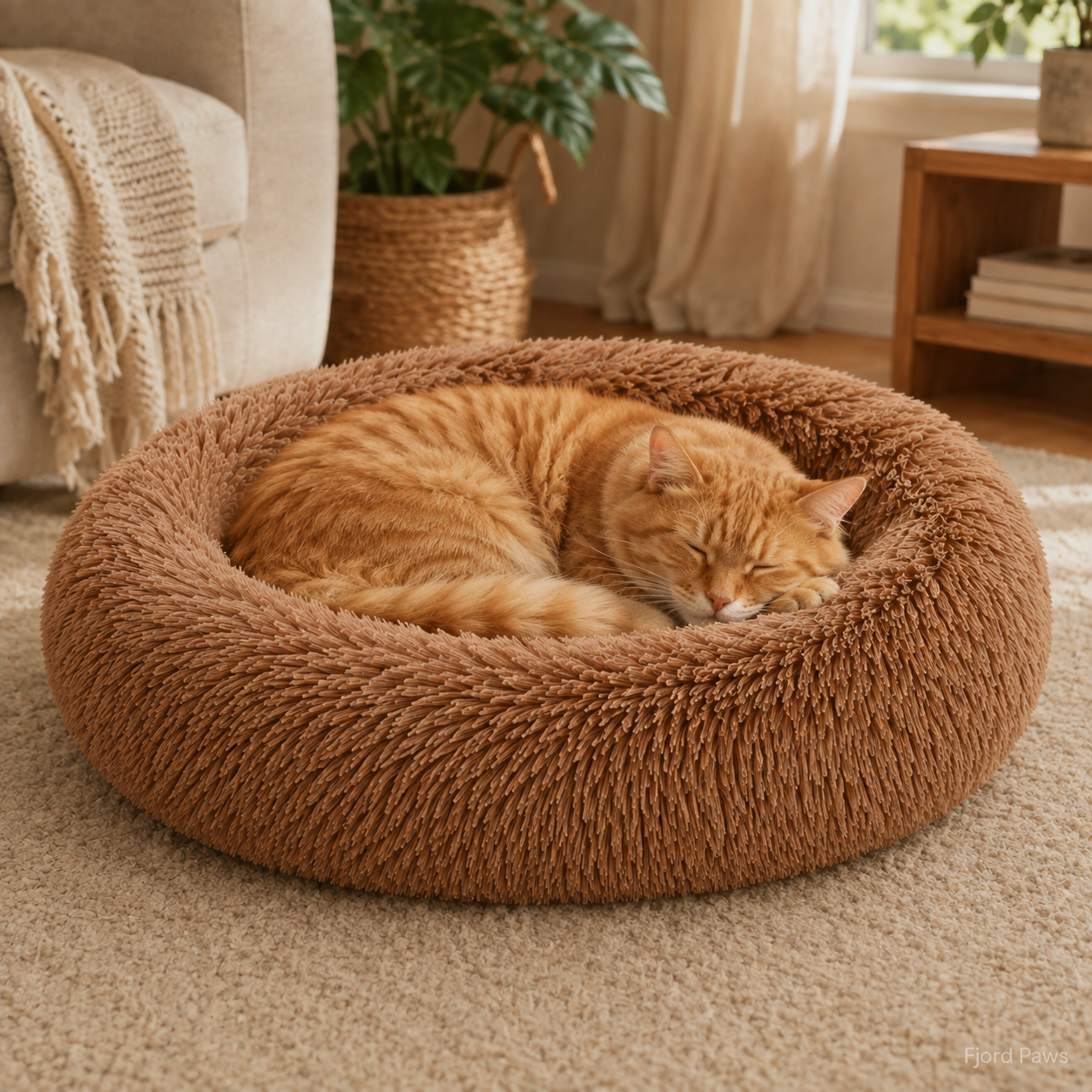 Round Long Hair Cushion